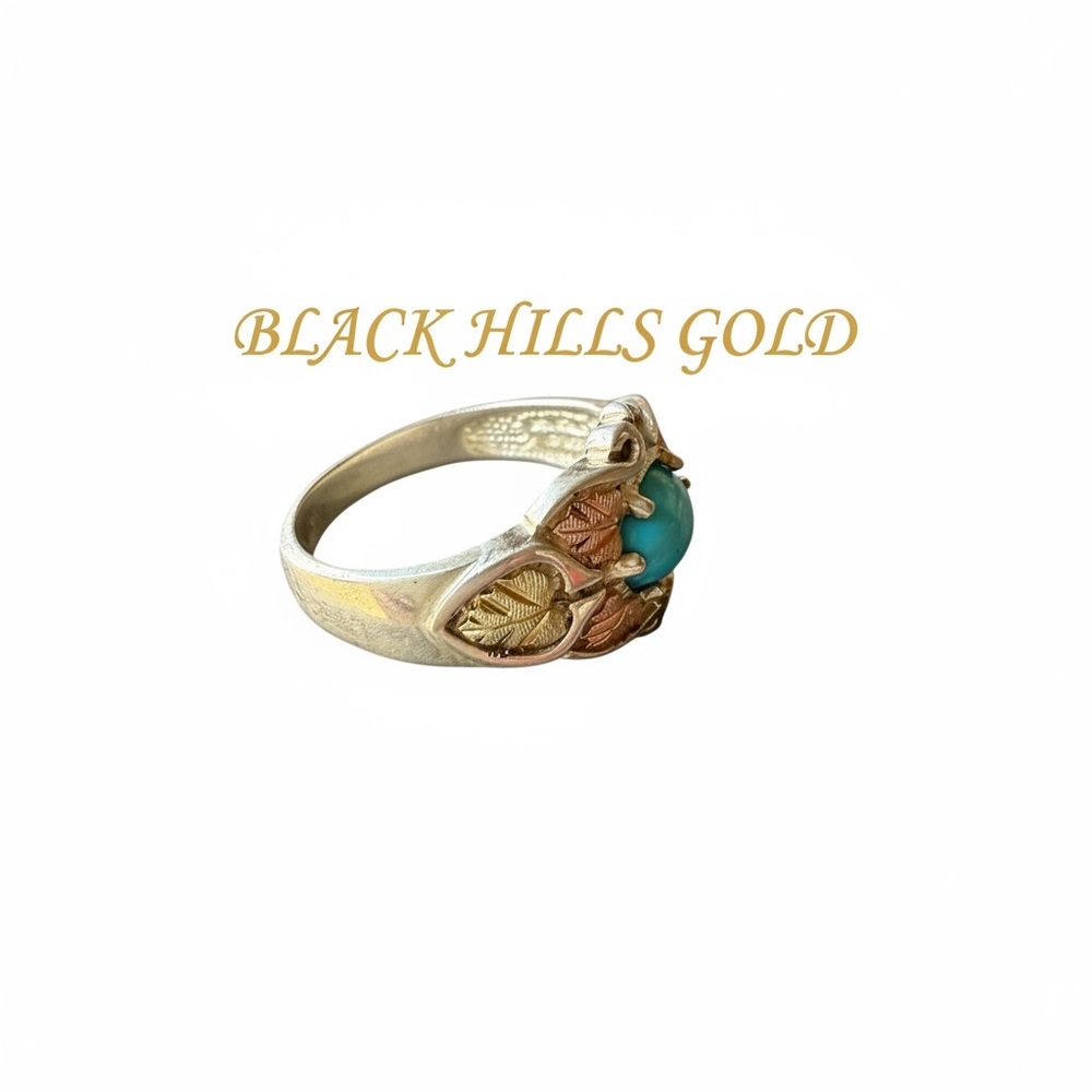Turquoise Ring - Blue Stone Accent size 8 - Picture 8 of 13